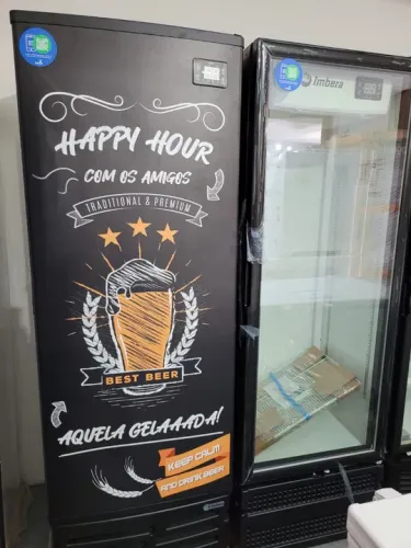 NZ. Cervejeira Slim happy hour 230 litros IMBERA porta sólida