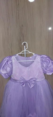 Vestido festa lilás 2 a 4 anos 