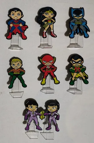 Coleção de MiniPin DC Comics Liga da Justiça - Iron Studios 