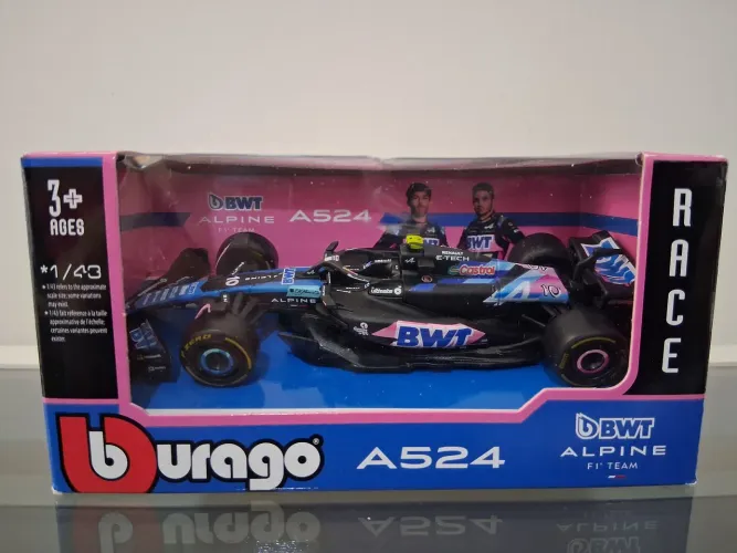 Miniatura F1 Bburago BWT Alpine A524 #10 Pierre Gasly - Escala: 1/43