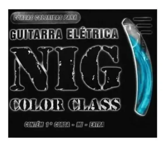 Encordoamento Guitarra Azul 09 Nig Color Class 0,09