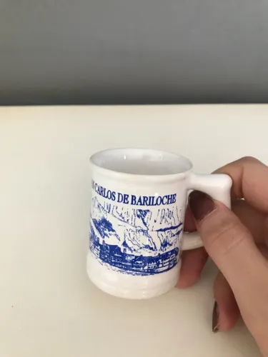 Caneca Mini Shot Branca De San Carlos De Bariloche 