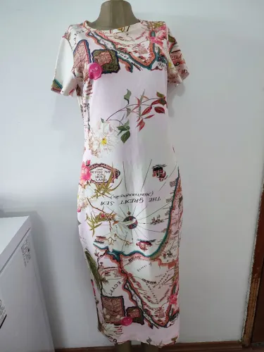 Vestido midi estampado 