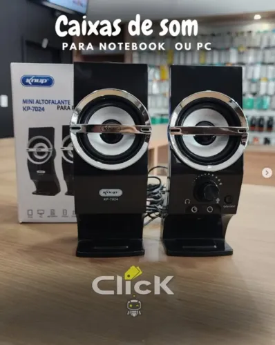 Caixa de som para computadores p2, entregamos e ac. cartões