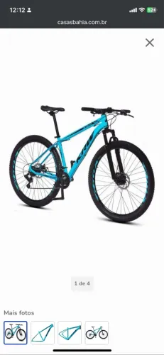 Bicicleta Aro 29 KRM X-2.0 Azul Turquesa