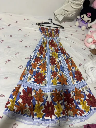 Vestido Farm - Lastex Floral Ararajuba 