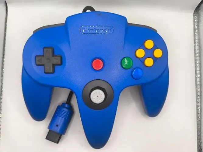 Controle Original para Nintendo 64 - Azul - Analógico Moderno