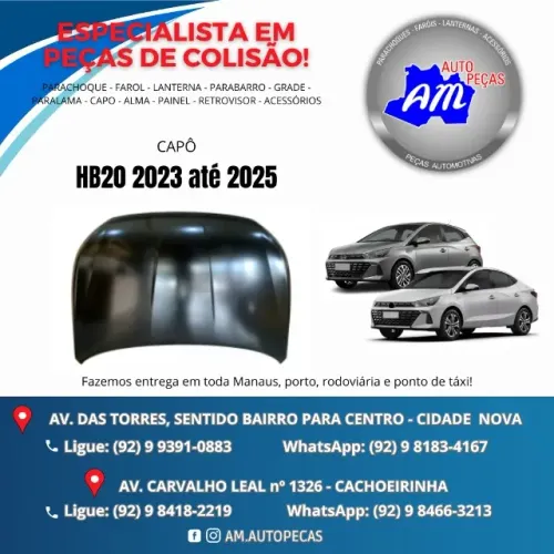 capô  novo HB20 23/25