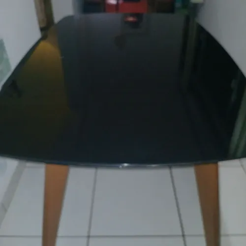 Mesa de cozinha Preta 1metro e 15 Cm
