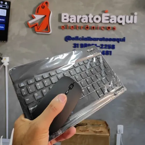 Mouse e Teclado Recarregável Bluetooth AN-030 