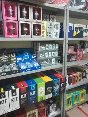 Fundo de loja de artigos para presentes