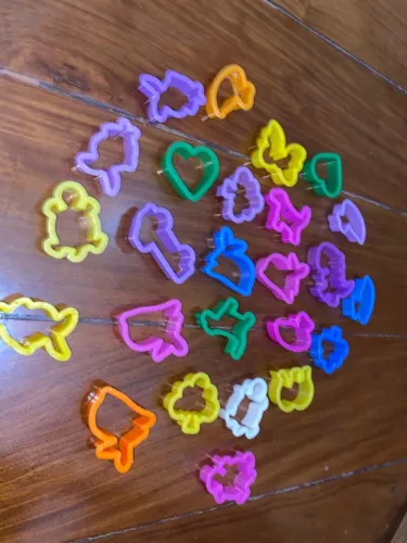 kit formas variadas de massinha areia e geleca