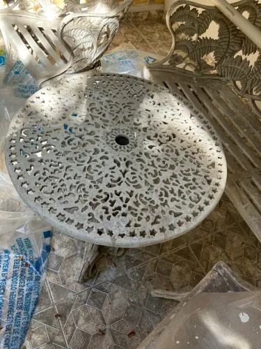 Jogo de cadeiras de ferro para jardim e varanda 