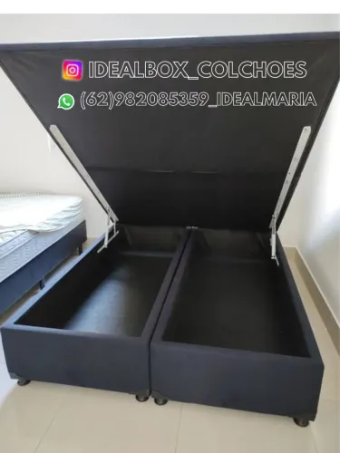 BOX BAÚ QUEEN SIZE 158X198 BLINDADO 