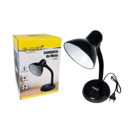 Luminária de Mesa Abajur para Escritório Quarto Bocal E27 Bivolt