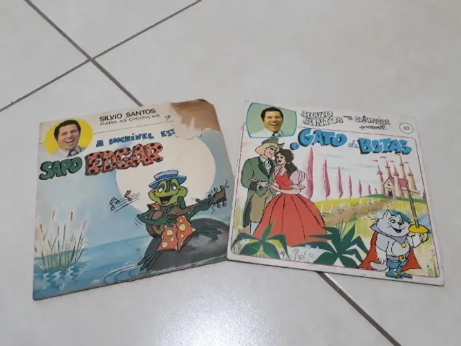 Disco vinil Silvio Santos para crianças