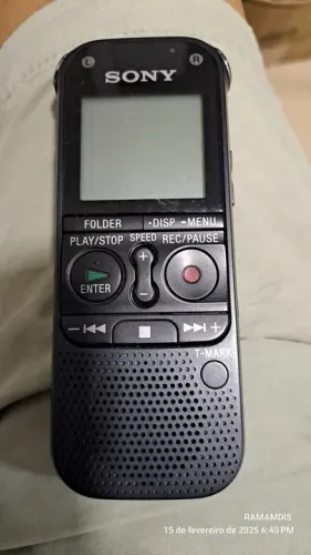 Gravador de voz Sony modelo ax412 bom estado