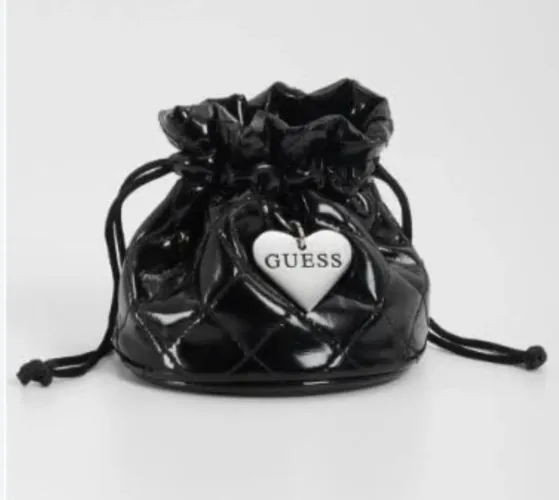 Mini Bolsa Guess necessarie pingente Guess Coração