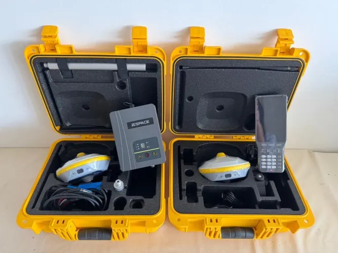 Par de GNSS RTK com realidade aumentada T1AR Pro - Base e Rover