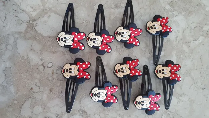 9 Presilhas de cabelo Minnie