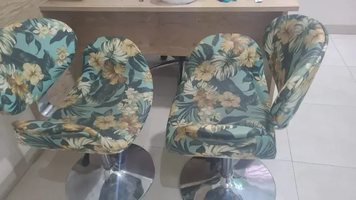 Banqueta estampada 