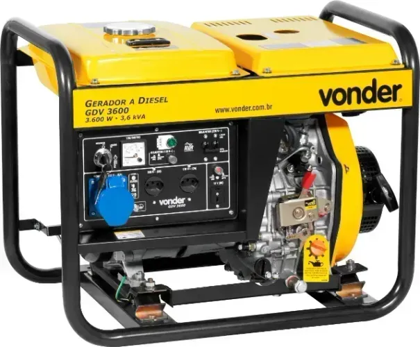 Gerador a diesel 3.600 W, 110 V~/220 V~, GDV 3600 VONDER