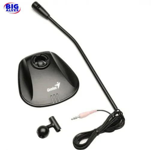 Microfone de Mesa Genius MIC-01A - P2 3,5mm