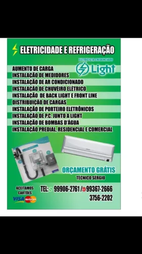 eletricista credenciado de segunda a domingo ao seu dispor = aceitamos cartão