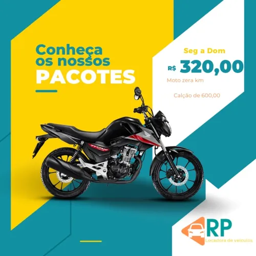 Locação de moto 0km