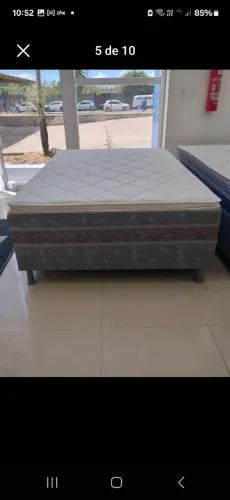 Unibox casal bon sono 08 cm de espuma com pilow top tecido em malha fria 