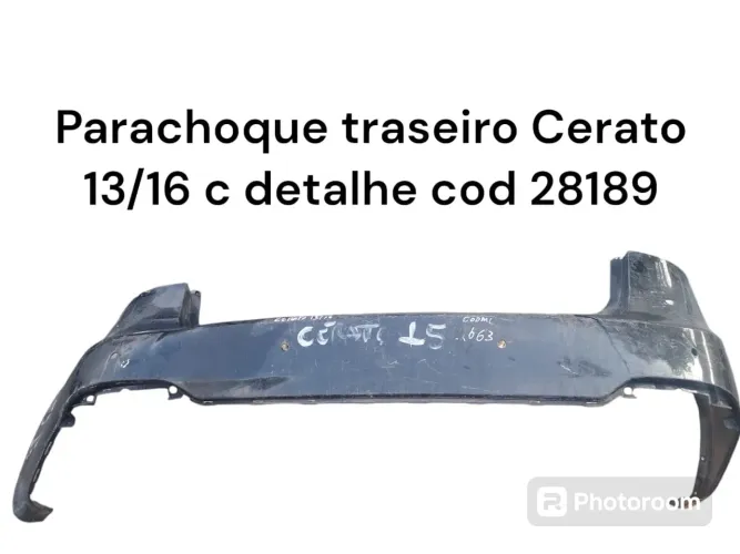 Parachoque traseiro Cerato 13/16 c detalhe 