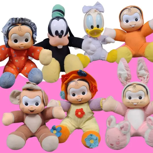 Pelúcias colecionáveis turma da Monica e Disney