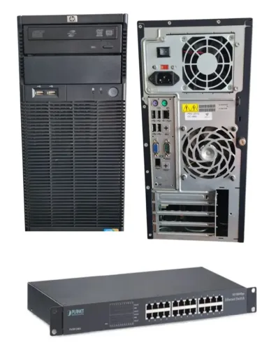 Servidor Hp Proliant Ml110 G6 + Switch Planet 24 portas