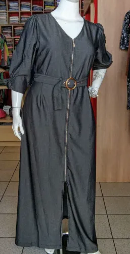 Vestido jeans longo