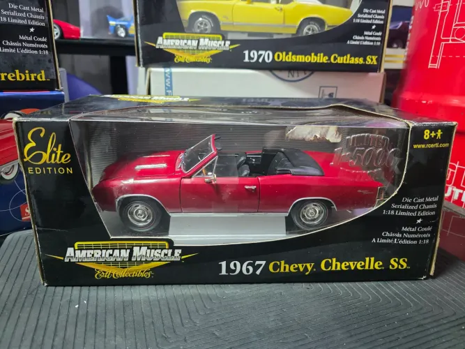 Miniatura 1:18 chevy chevelle ss 1967 nova ertl elite edition 