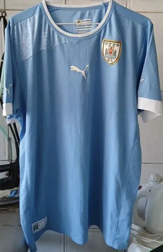 Camisa de Futebol Uruguai Puma 2011 - Adulto - Tamanho XL Azul Celeste Frete Gratis