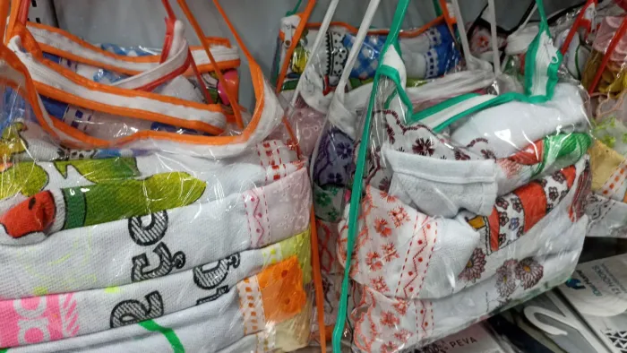 Kit de 6 toalhas de pratos de rendinha