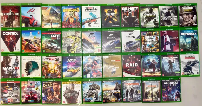Coleção Xbox One 39 Jogos Originais Midia Física