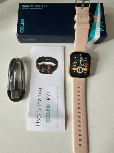 Smartwatch Xiaomi Colmi P71 Champagne Lançamento (Original e Lacrado)