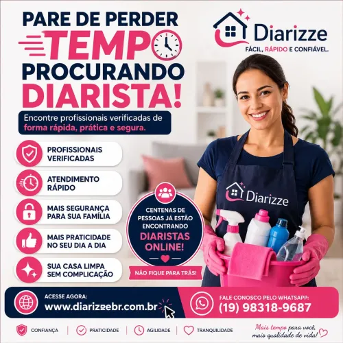 ? Diarista de Confiança | Agende Online em Minutos