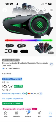 Vendo capacete