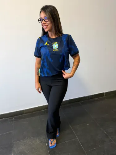 Camisa Feminina Brasil Jordan