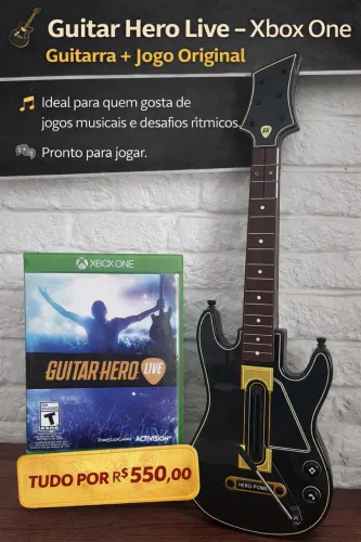 Guitarra Guitar Hero + Jogo Guitar Hero