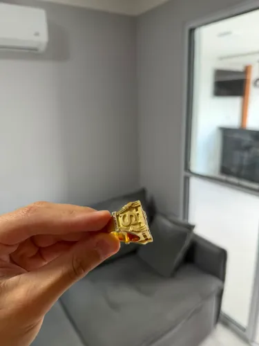 ANEL OURO TAMANHO 21 18 gramas
