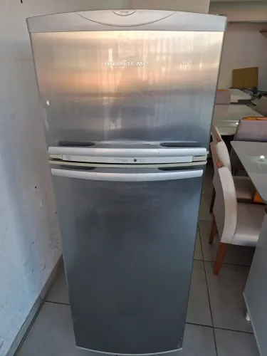 Geladeira bratemp frost free inox duplex