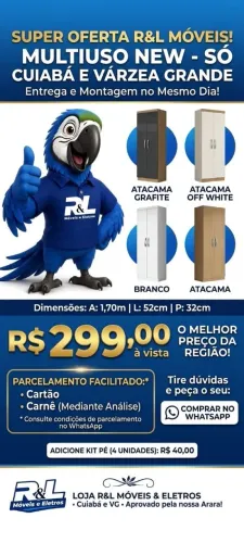 Multiuso New Apenas 299 RS/Entrega É Montagem Grátis Loja R L Moveis