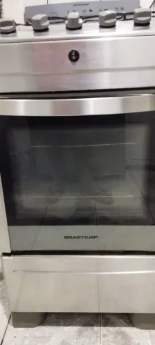 Fogão 4 Bocas Brastemp Clean Inox