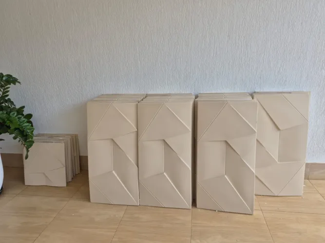 Placas de gesso 3d