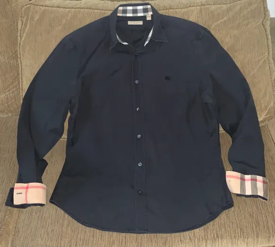 Camisa Social Burberry Brit Tamanho G impecável pouco usada original
