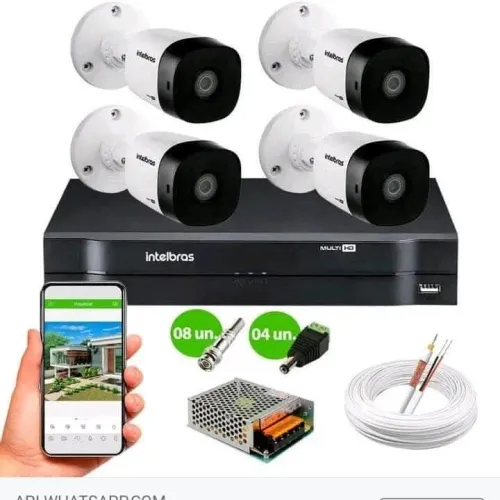 Kit 4 câmera Intelbras 